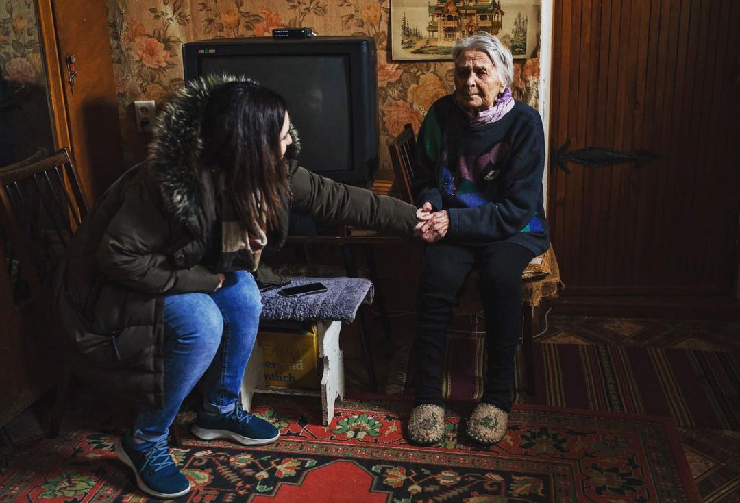 Изабель берет интервью у незрячей 90-летней одесситки: 